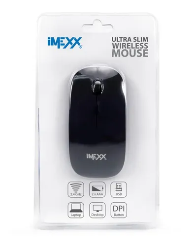 MOUSE INAL. 2.4GHZ IMEXX 26302 NEGRO